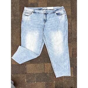 NWT Est. 1946 Denim mid rise straight jeans plus size 24w x 29"